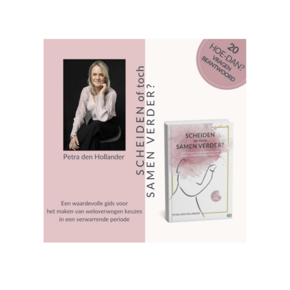 Nieuw boek over twijfels scheiding; is scheiden de oplossing? Petra den Hollander heeft er een boek over geschreven.