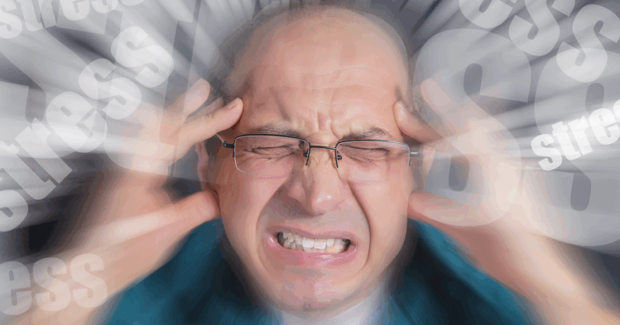 man met burn-out na scheiding