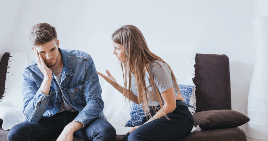 Als woorden je raken, vrouw dringt niet door bij de man