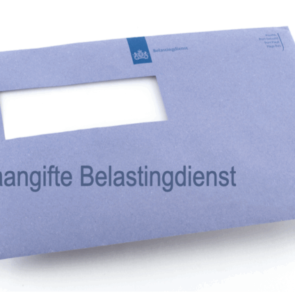 belastingdienst blauwe envelop om aangifte te doen na scheiding
