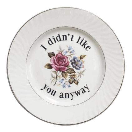 ik heb je nooit gemogen, bord ter illustratie van scheidne in gendt met tegelwijsheid